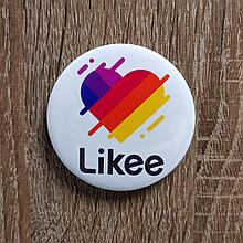 Значок металлический Likee Cердечко