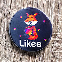 Значок металлический Likee Fox
