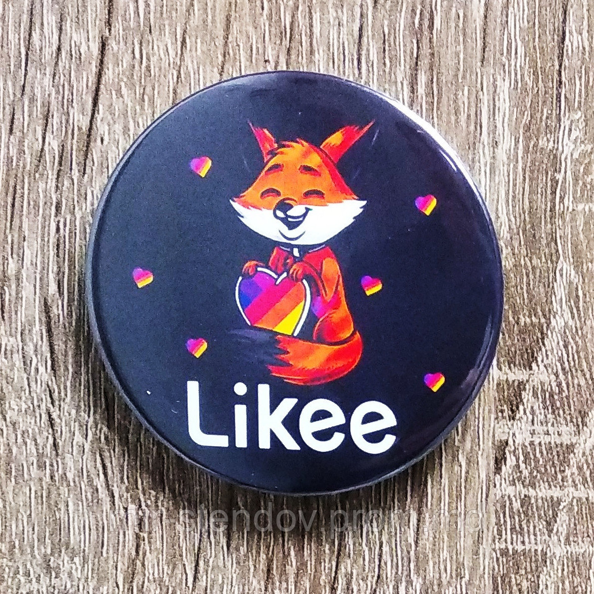Значок металлический Likee Fox, фото 1