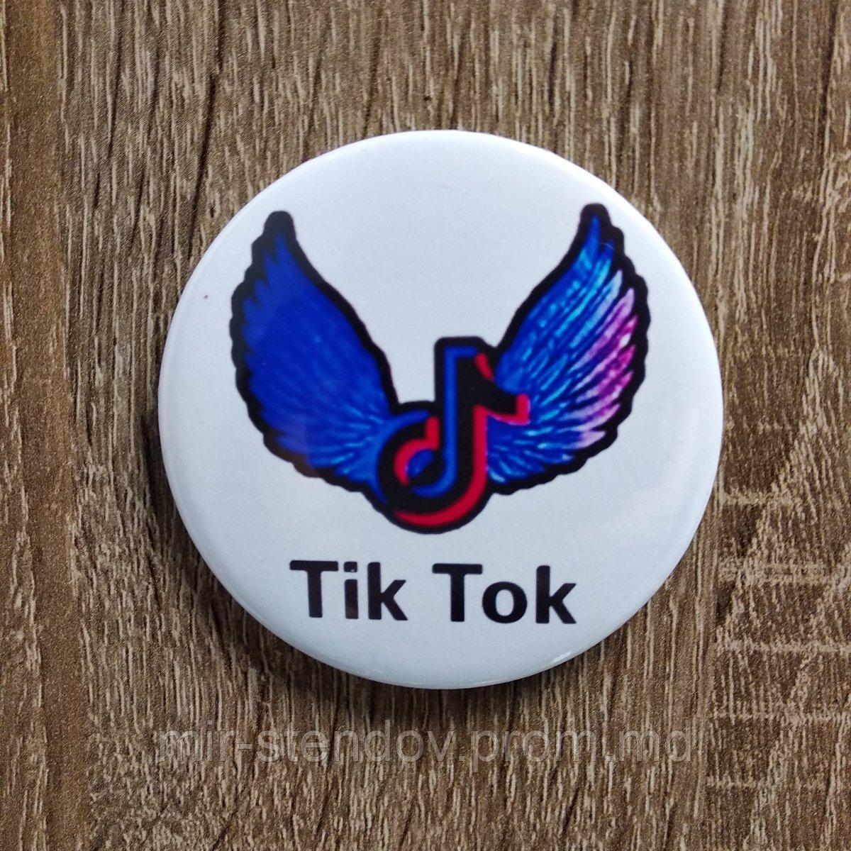 Значок тікток. Крылья, фото 1