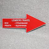 Табличка"Стрелка" с рекламой и указателем направления, фото 2