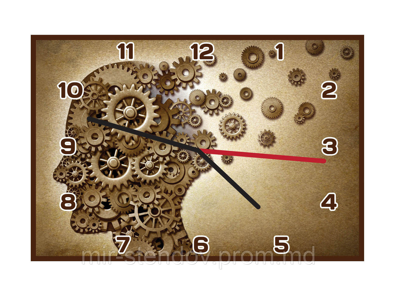 Настенные часы "Распад мыслей". Прямоугольные, фото 1