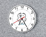 Часы настенные для стоматологии. Веселый зубик, фото 3