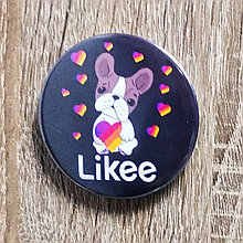 Значок металлический Likee Dog