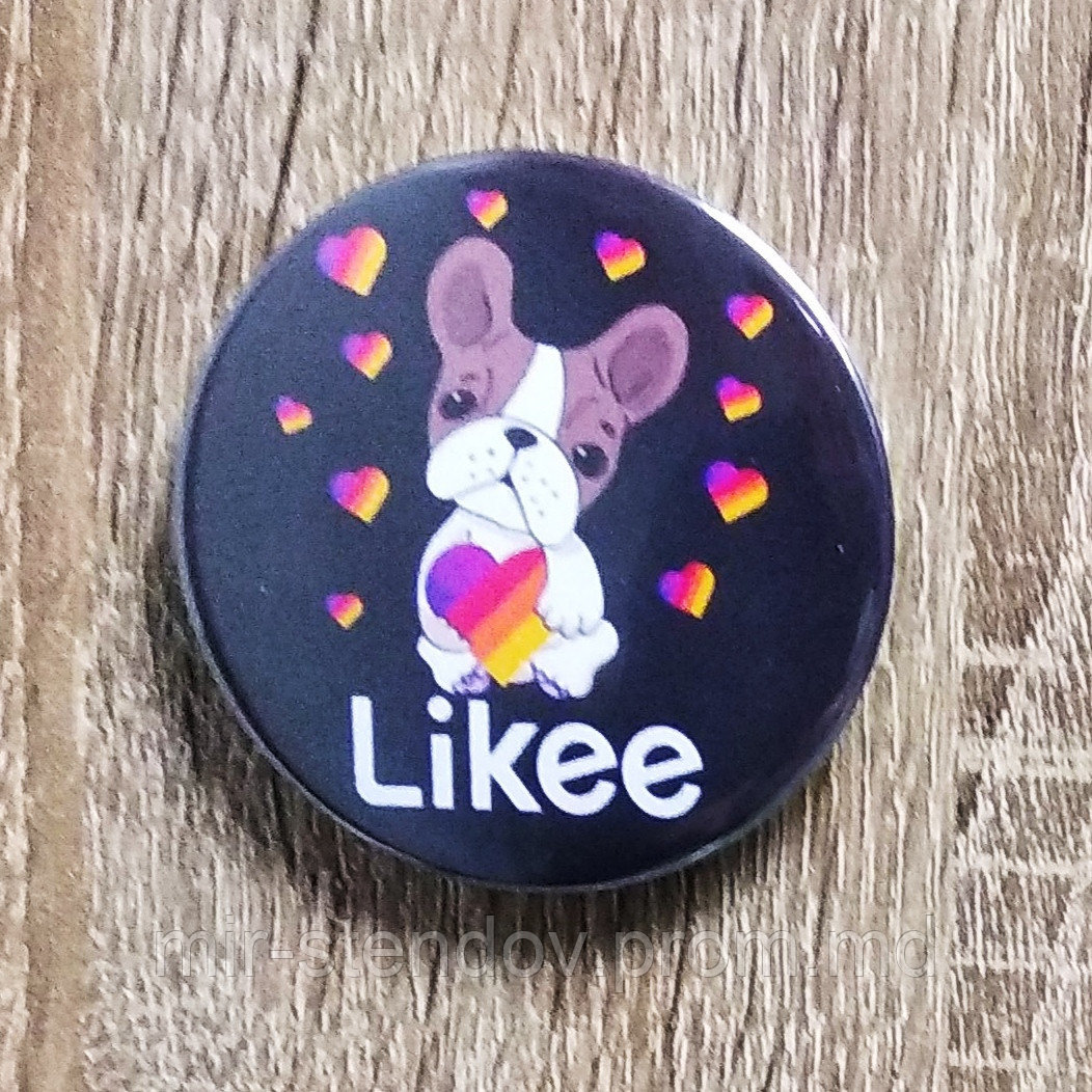 Значок металлический Likee Dog, фото 1
