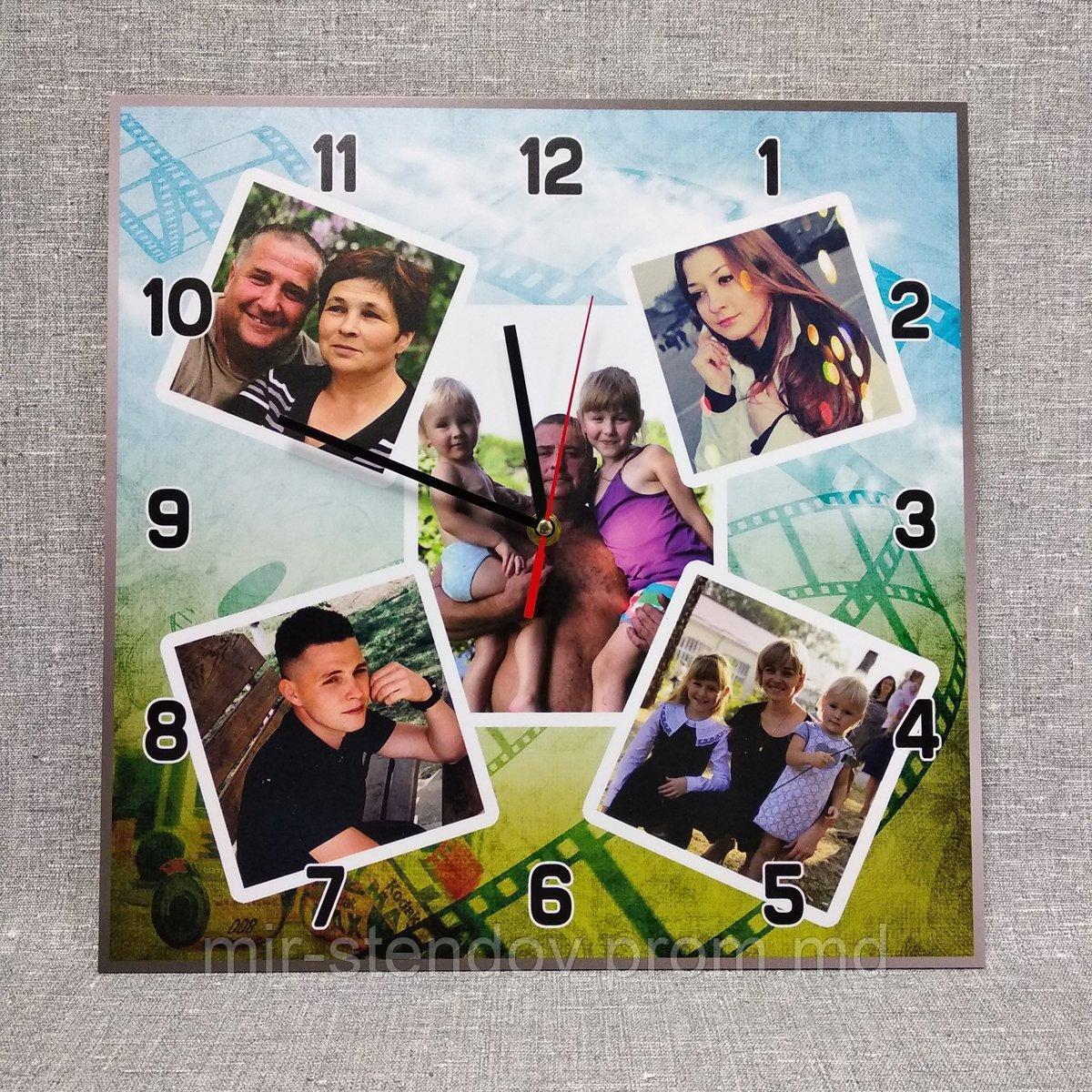 Часы Настенные "Родня" с вашими фотографиями, фото 1