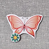 Магнитный стенд для крепления рисунка Бабочка, фото 2