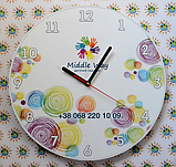 Часы настенные с логотипом Вашей компании. Круглые, фото 9
