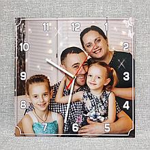 Квадратные настенные часы с вашей фотографией
