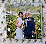 Квадратные настенные часы с вашей фотографией, фото 3