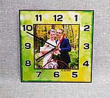 Квадратные настенные часы с вашей фотографией, фото 5