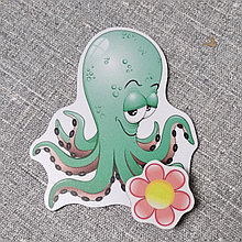 Магнитный стенд для крепления рисунка Осьминожек