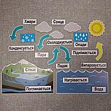 Кругообіг води у природі. Магнітний дидактичний набір, фото 4