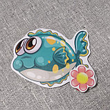 Магнитный стенд для крепления рисунка Рыбка 4, фото 2