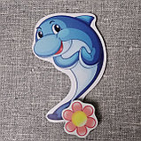 Магнитный стенд для крепления рисунка Дельфинчик, фото 2
