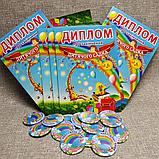 Диплом и значок для выпускника детского сада группы Радуга, фото 6