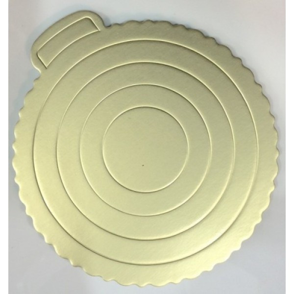 Подложка круглая для торта Empire 200 мм золото утолщ., 0288 - фото 1 - id-p5578409