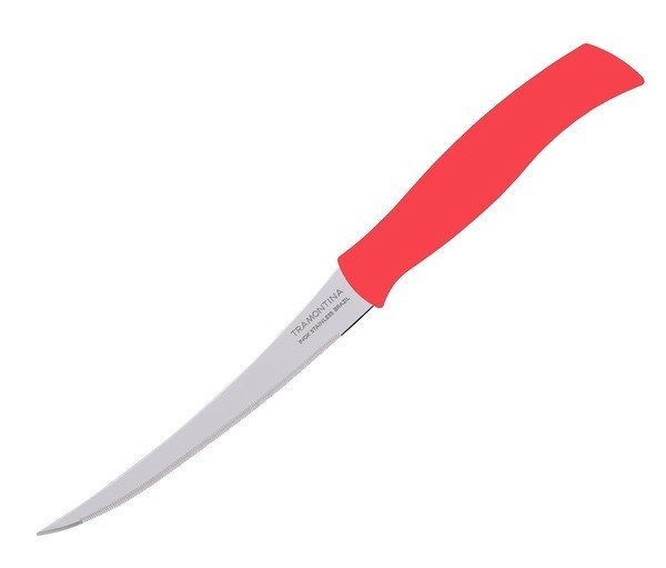 Нож для томатов Tramontina Athus 127 мм красный инд.блистер 23088/975 - фото 1 - id-p5559921