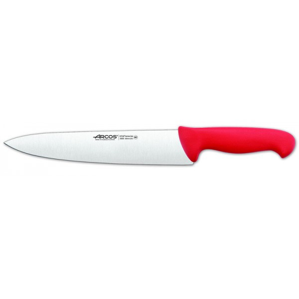 Нож поварской Arcos 2900 25 см красный 292222 - фото 1 - id-p5560036