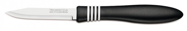 Нож для овощей Tramontina Cor&Cor 76 мм черн. руч. 23461/203 - фото 1 - id-p8306670