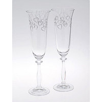 Набор бокалов для шампанского сердечками Bohemia Angela 190 мл 2 пр (C5776) b40600-C5776