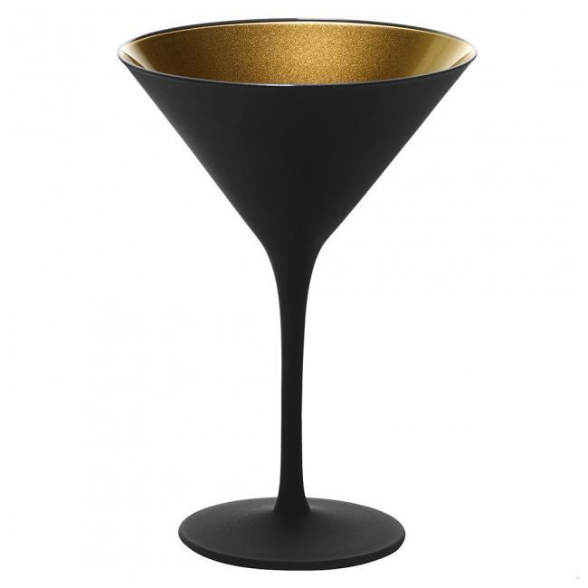 Бокал для мартини Stoelzle Olympic 240 мл матовый черный/золотой 1409225 - фото 1 - id-p10115621