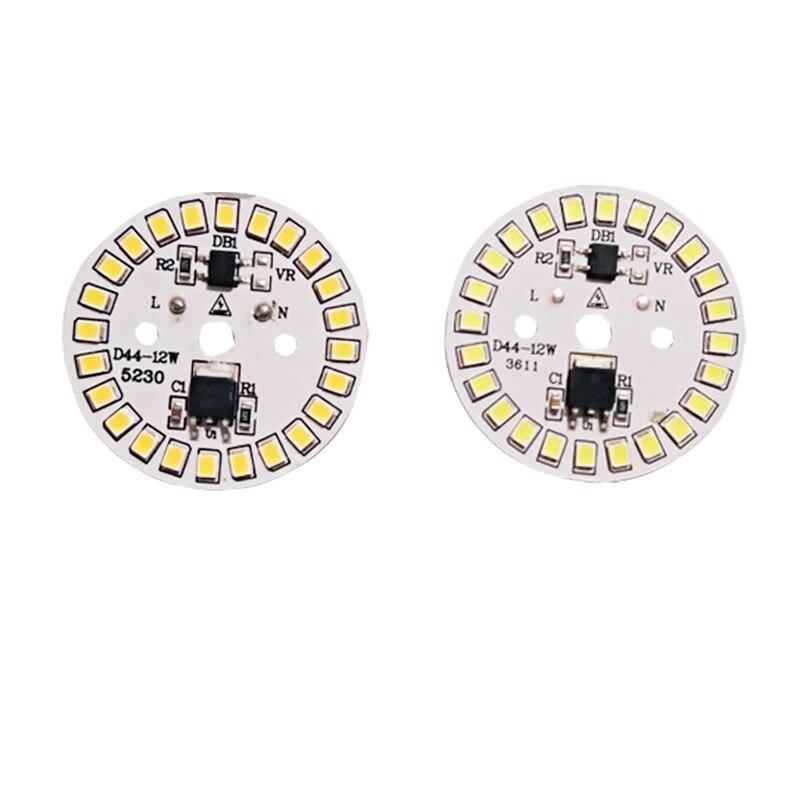 Светодиодный модуль LED 12Ватт AC220 плата для ремонта ламп 46 мм - фото 1 - id-p10143725