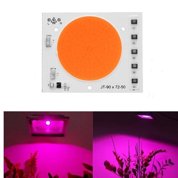 Светодиодный модуль COB LED 35W AC220 90*72мм для растений - фото 1 - id-p10149004