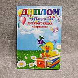 Диплом и значок именной с розеткой "Леди и джентльмены" для выпускника детского сада Барвинок., фото 2