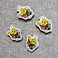 Магнитик канцелярский Пчелки с букетом