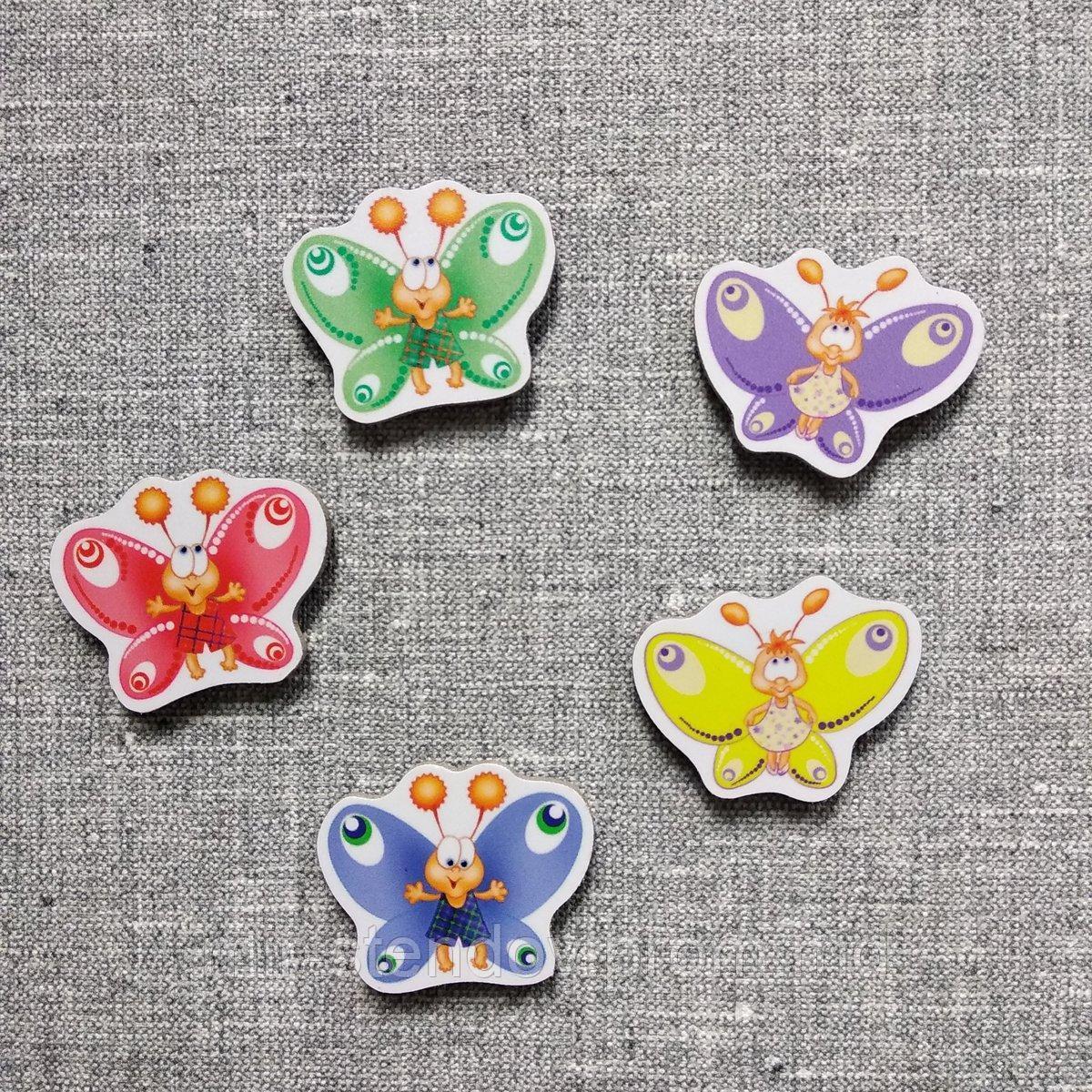 Магнитик канцелярский Бабочки, фото 1