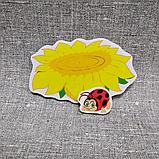 Магнитный стенд для крепления рисунка магнитом Подсолнушки, фото 3