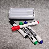Губка для маркерной доски + 4 цветные маркера, фото 4