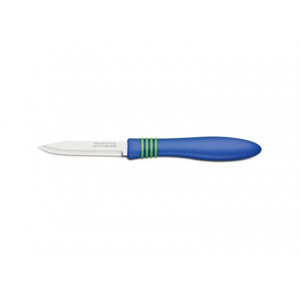 Нож для овощей Tramontina Cor&Cor 76 мм синяя ручка 23461/213 - фото 1 - id-p5557465