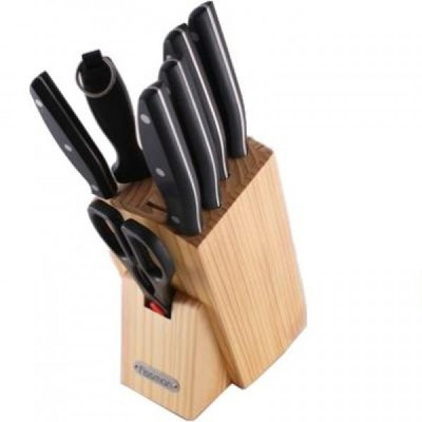 Набор ножей на деревянной подставке Fissman Festival 8 предметов нержавеющая сталь 2623 F - фото 1 - id-p5557377