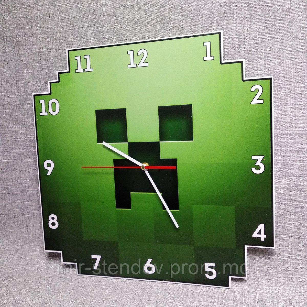 Часы настенные Minecraft - фото 1 - id-p5996107