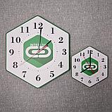 Часы настенные с логотипом своей фирмы Нестандартные, фото 3