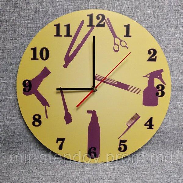Оригинальные настенные часы для парикмахерской, фото 1