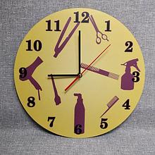 Оригинальные настенные часы для парикмахерской