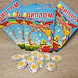 Диплом и значок для выпускника детского сада группа Солнышко, фото 2