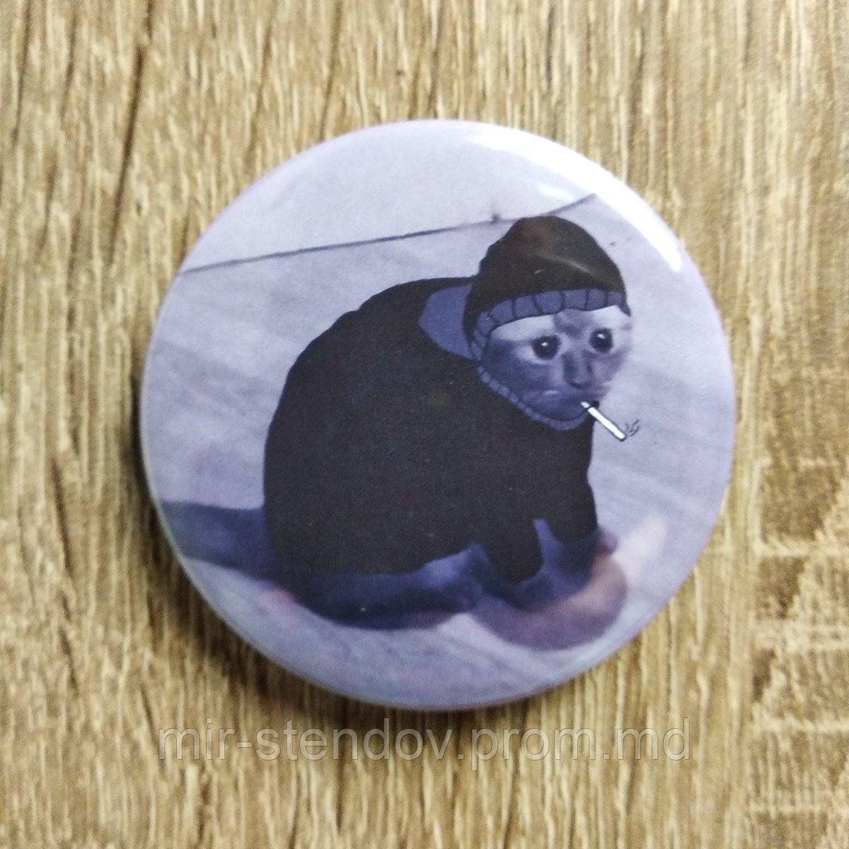 Значок Кот растаман, фото 1