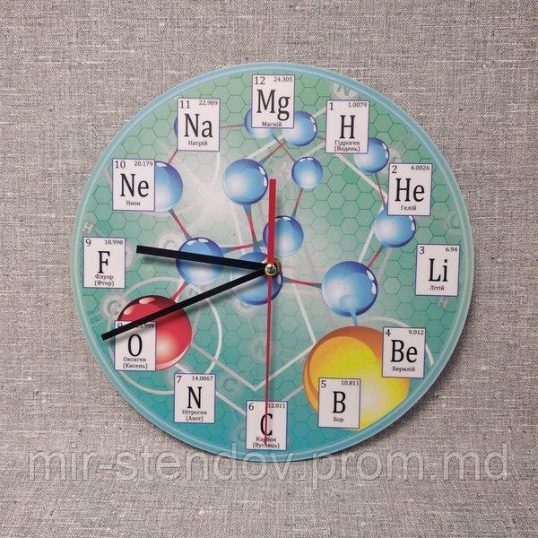 Настенные часы для Кабинета химии (Светло-бирюзовые) - фото 1 - id-p10107406