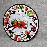 Настенные часы для кухни Овощи, фото 2