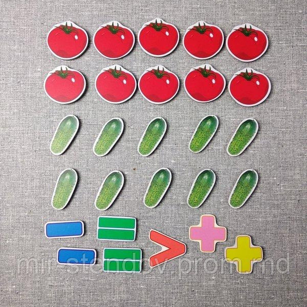 Магнитная математика Огурцы и Помидоры, фото 1