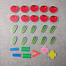 Магнитная математика Огурцы и Помидоры