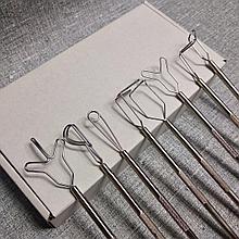 Зонды логопедические массажные Микляевой с металлическими ручками