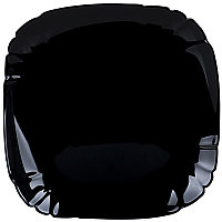 Тарелка обеденная квадр. Luminarc Lotusia Black 25,5 см P7063