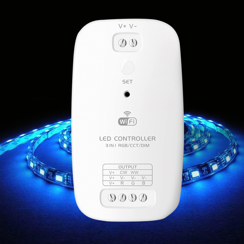 Wi-Fi RGB | CCT multiwhite | 3 in 1 Smart контроллер для светодиодной ленты - фото 1 - id-p9462605