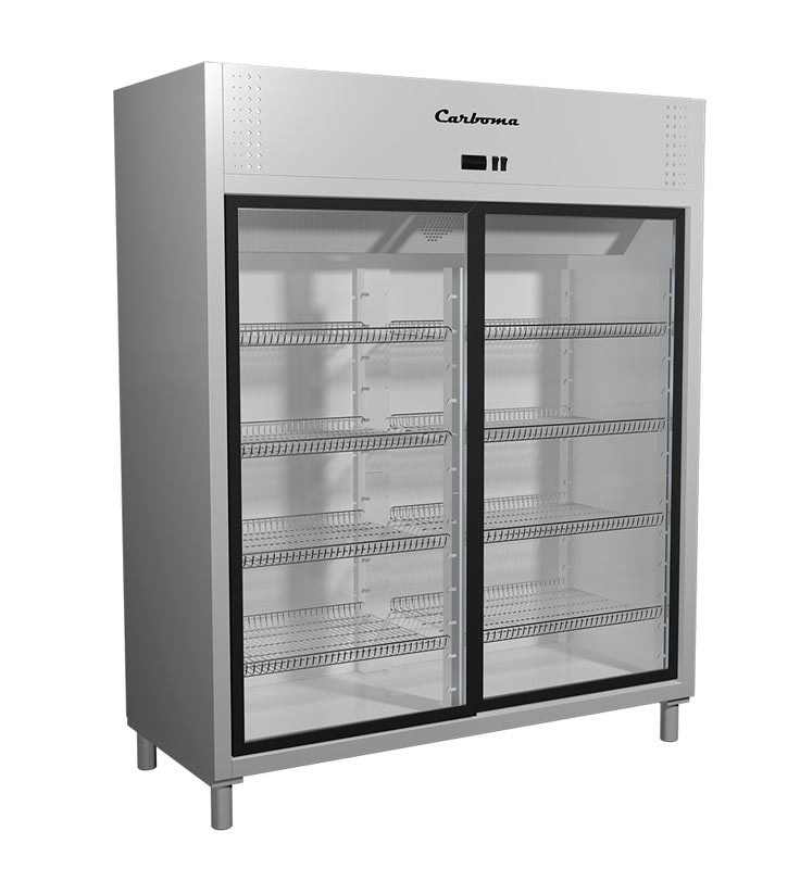 Холодильный шкаф R1400К INOX Carboma Полюс - фото 1 - id-p10178856
