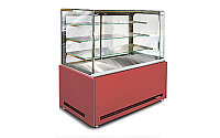 Кондитерская витрина Дакота Куб F 1,0 ВХК(Д) +МДФ Технохолод (напольная)